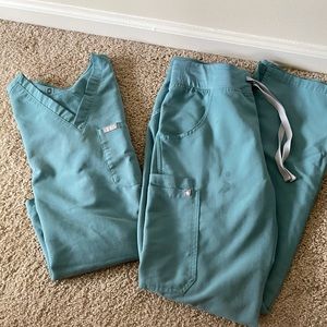 Figs hydro green scrubs